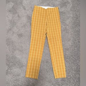 Checked Yellow Pants